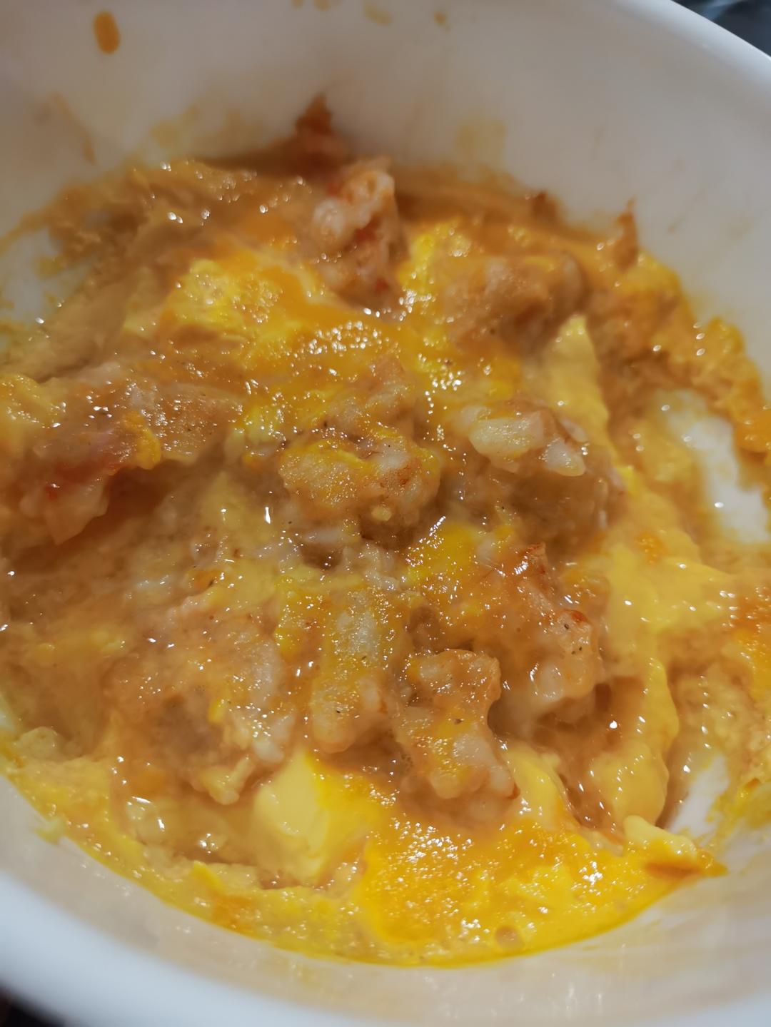 虾滑蒸蛋～最适合小孩子的美食