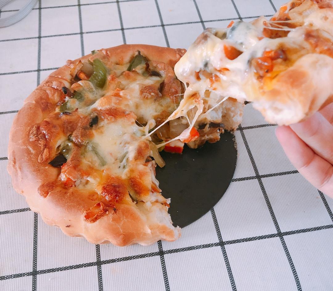 自制厚底披萨面饼