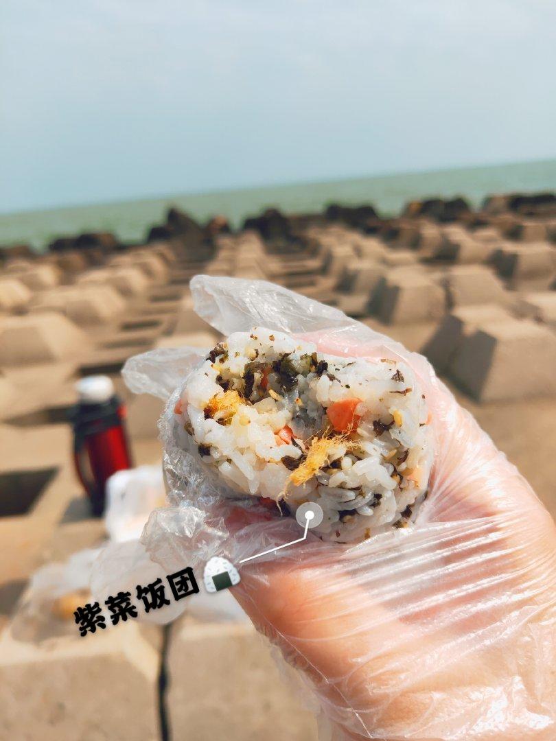 紫菜芝麻肉松小饭团