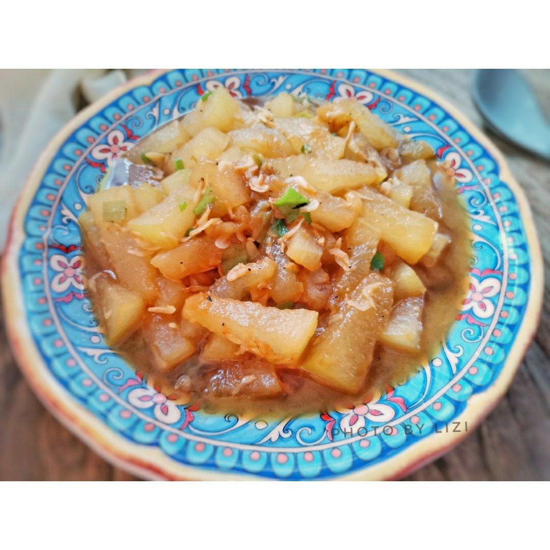 家常菜～蚝油虾皮烧冬瓜