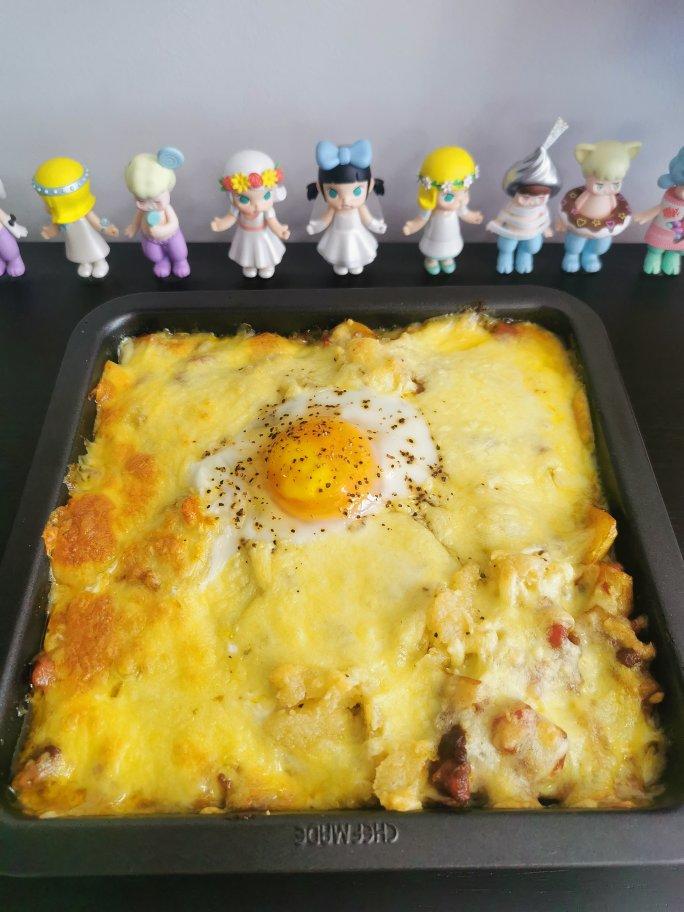 咖喱牛肉蘑菇芝士焗饭