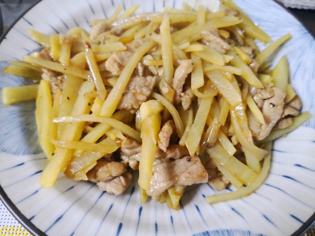 土豆丝炒肉