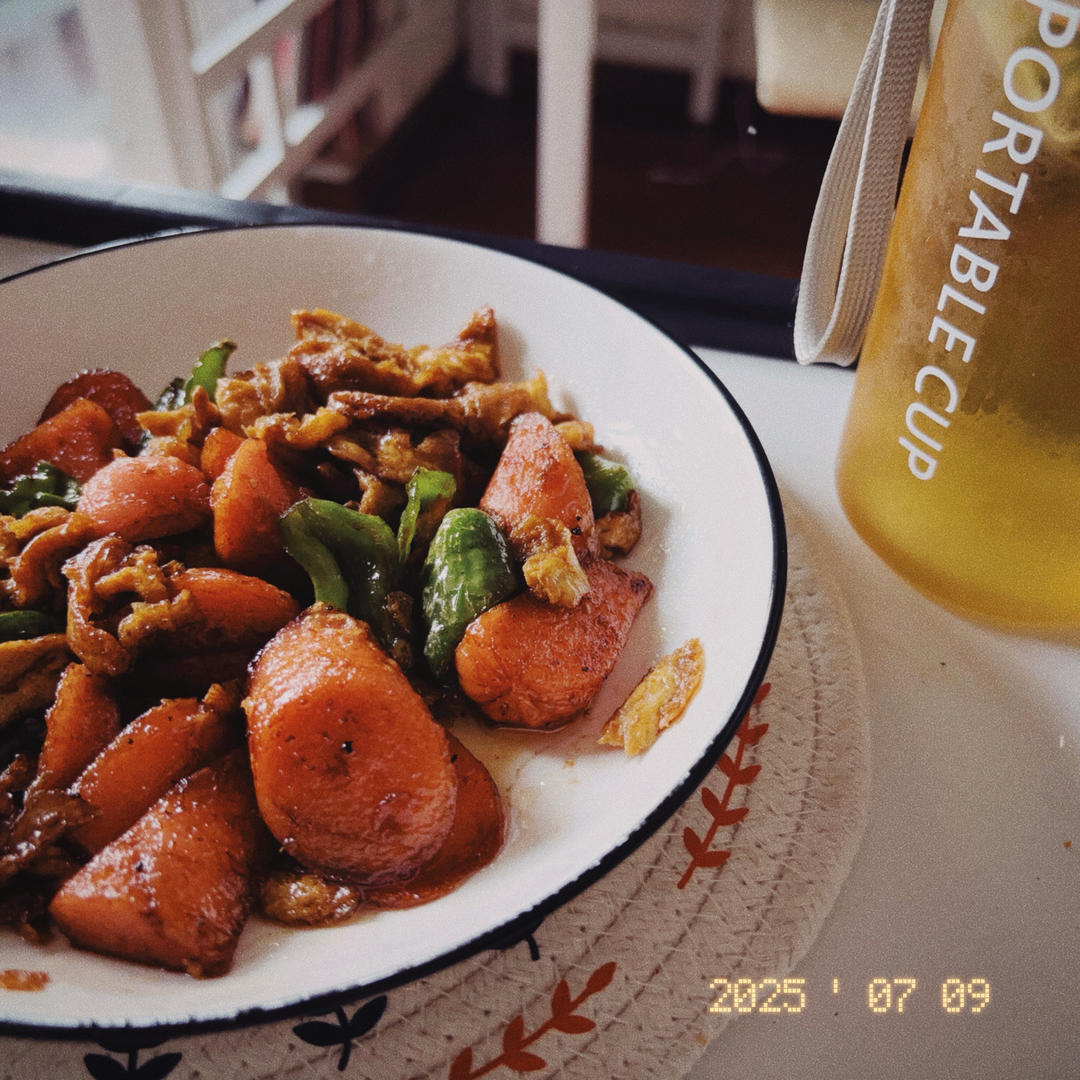 火腿肠炒鸡蛋