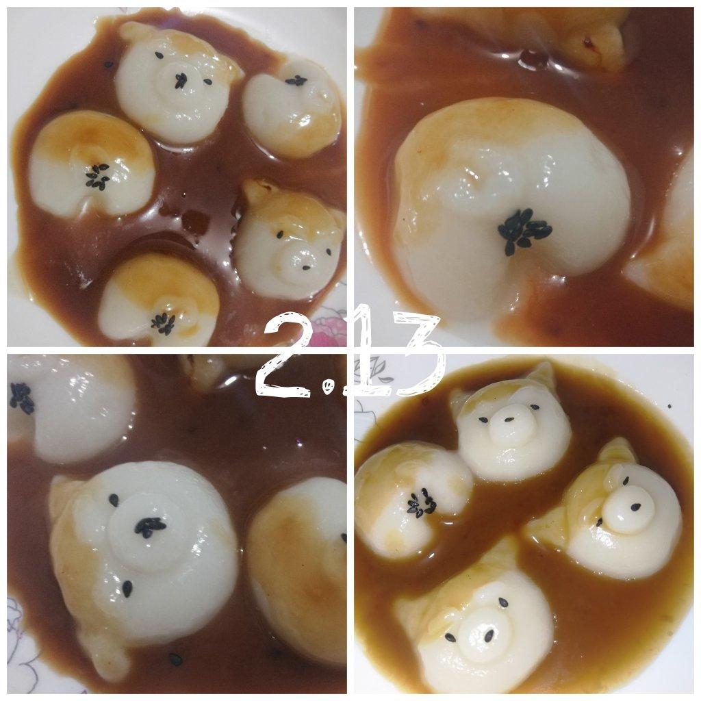 拥有小翘臀的柴犬糯米团子