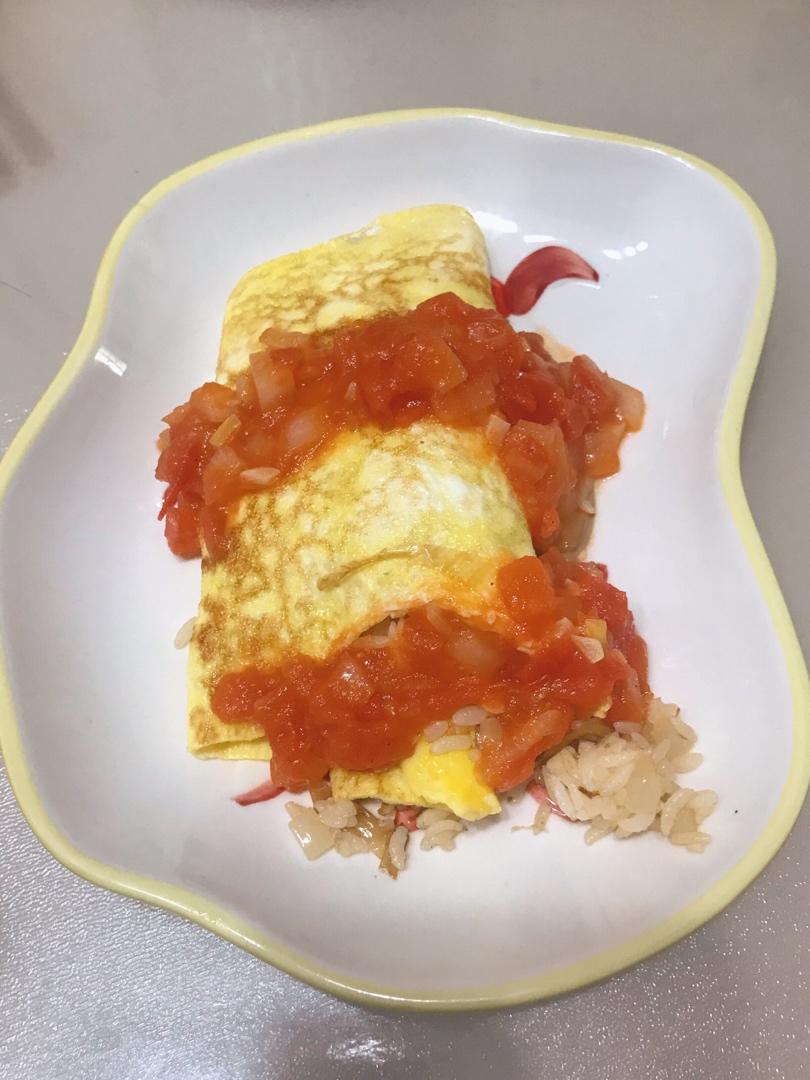 黄金茄酱蛋包饭