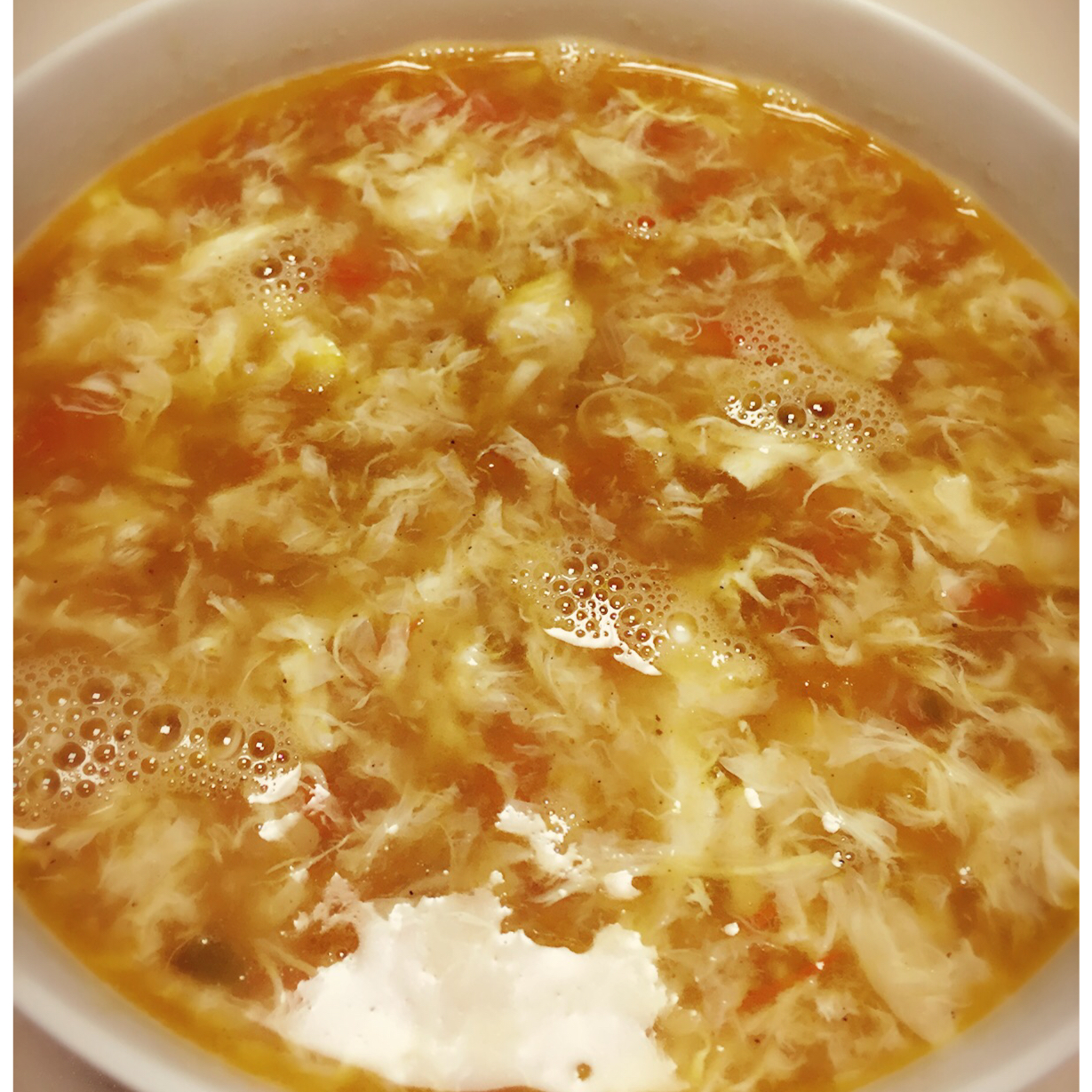 小欣-26做的番茄蛋花汤