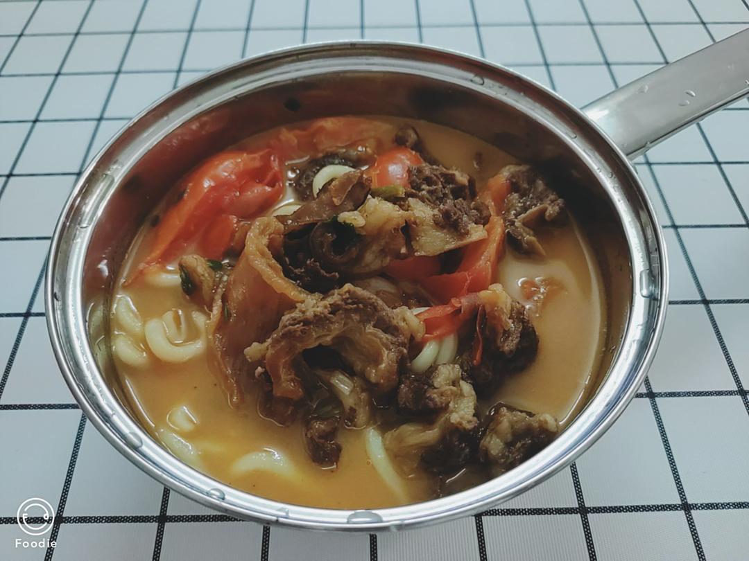 番茄牛肉汤乌冬
