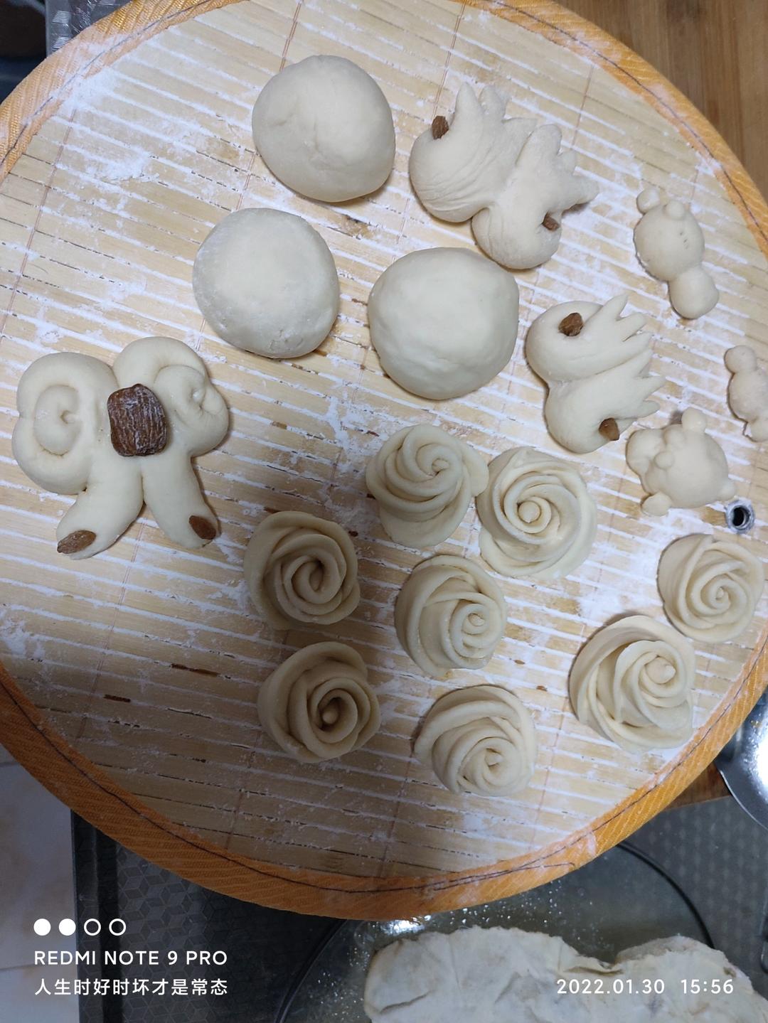 大枣花馒头