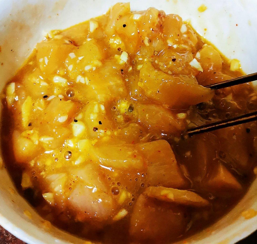 烤箱版鸡米花 | 无需油炸 蒜香味十足