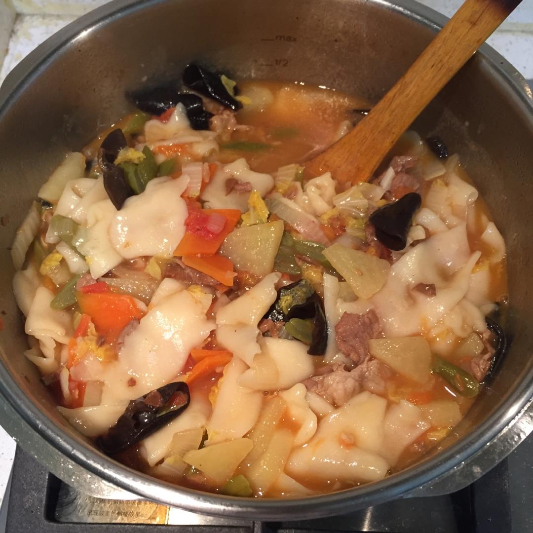 新疆汤饭（揪片子）附揪面片图解