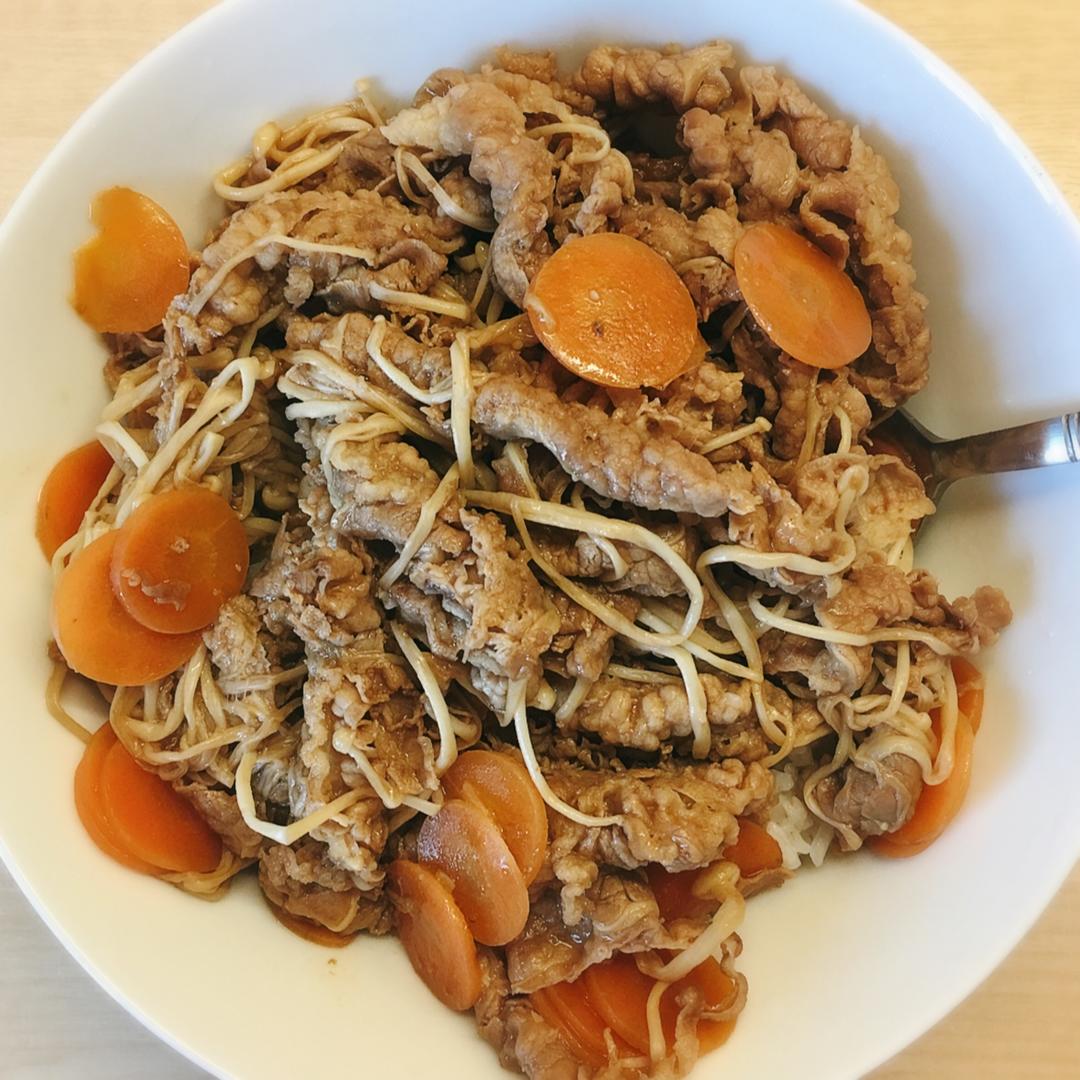 老丁的私房菜-金针菇肥牛
