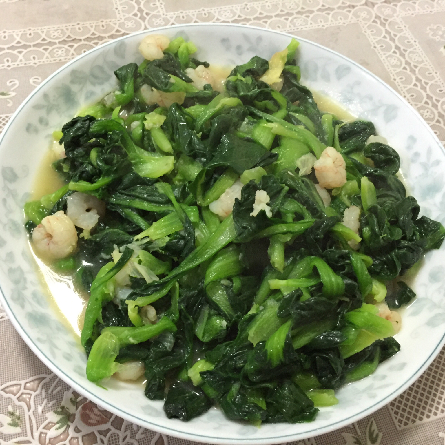 虾仁油菜