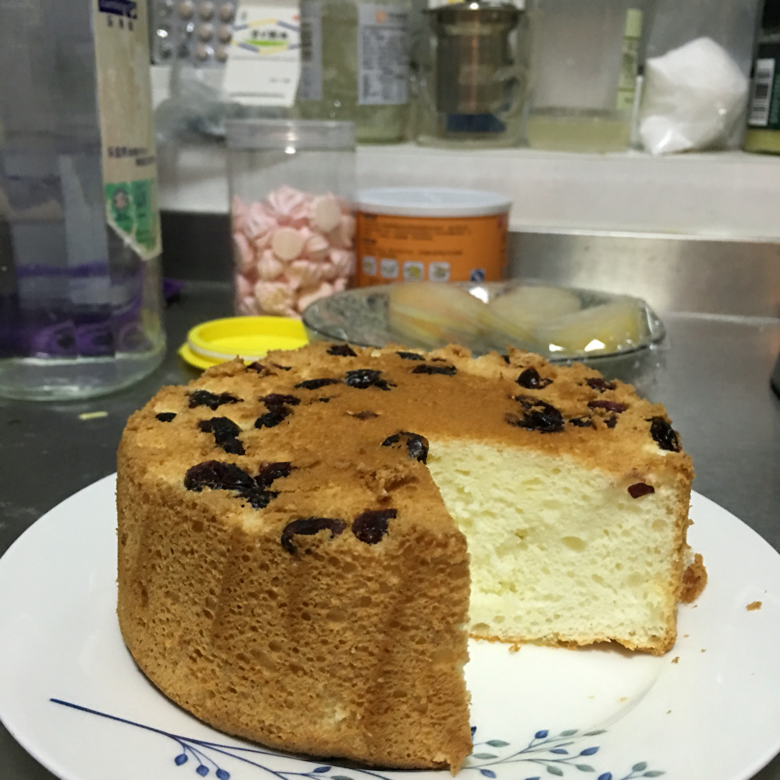 蜜豆牛奶天使蛋糕