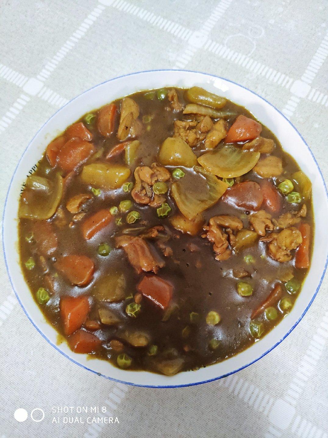 咖喱鸡肉饭