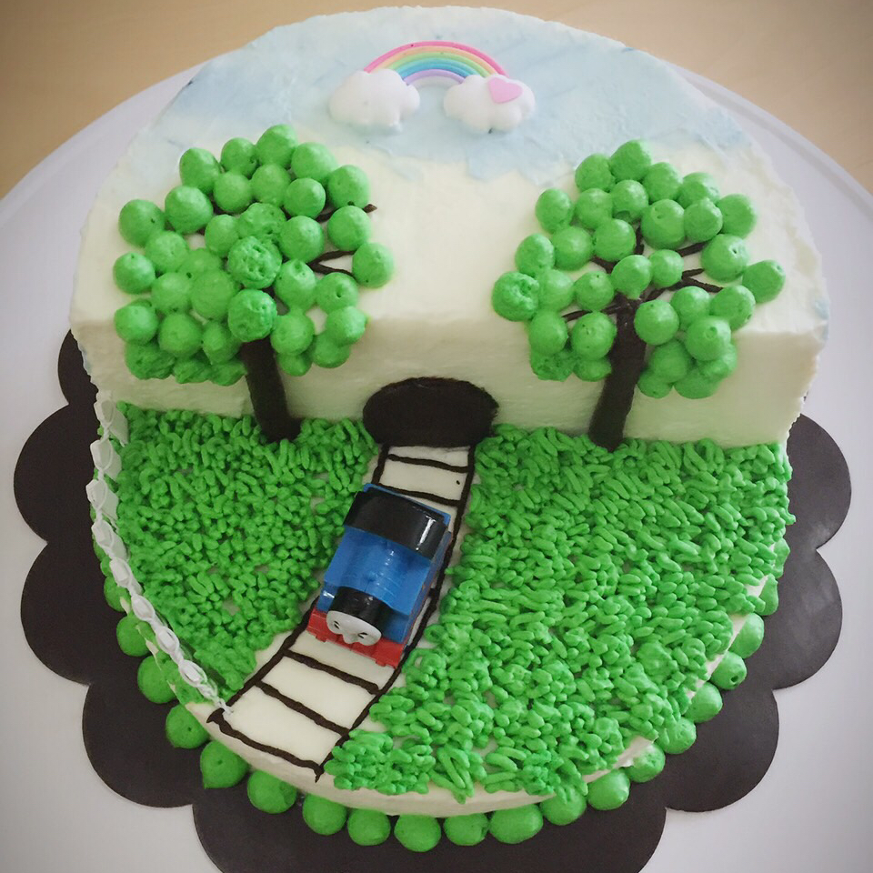托马斯场景奶油蛋糕
