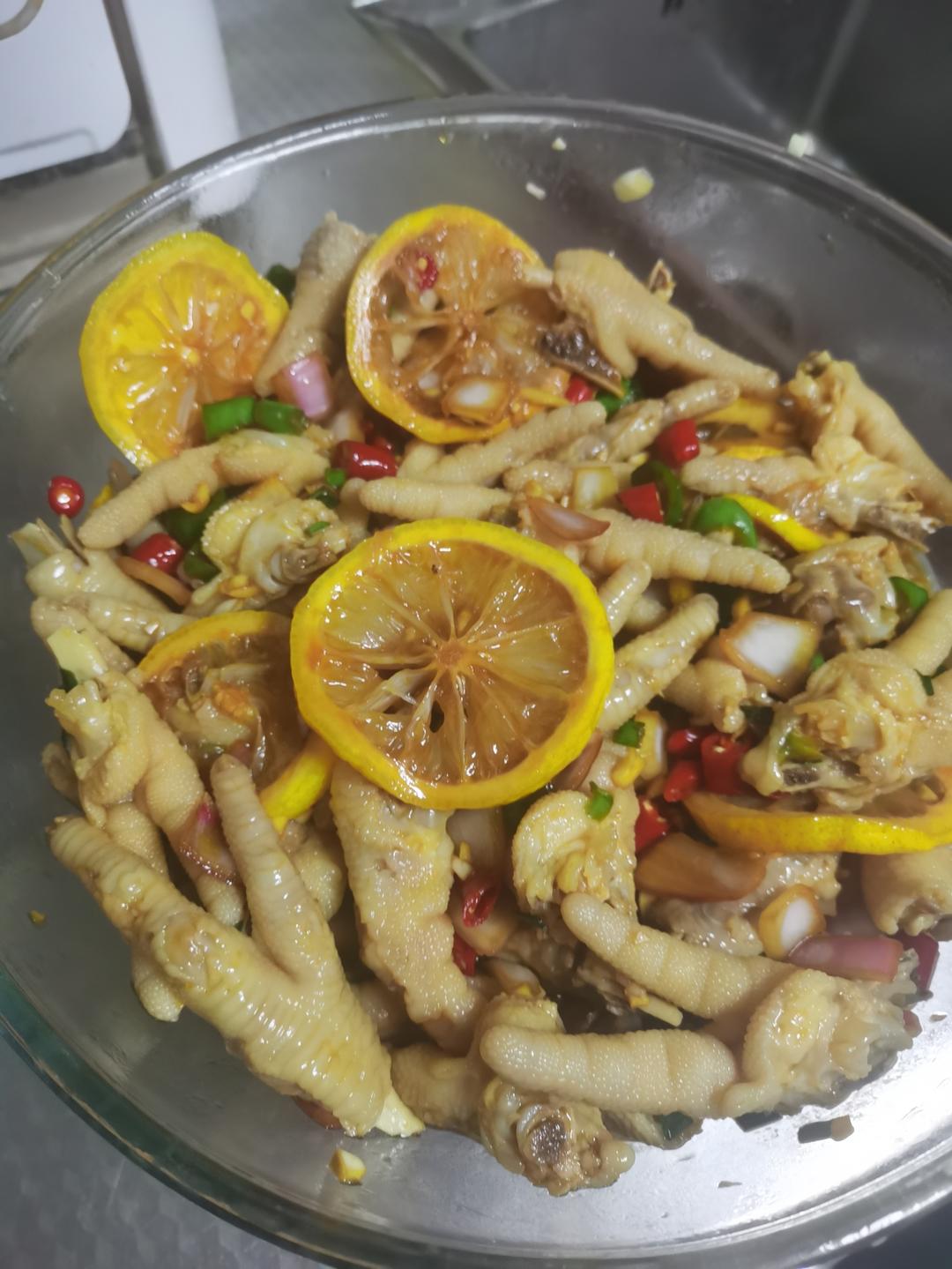 【柠檬酸辣鸡爪】自制超级无敌美味的网红鸡爪