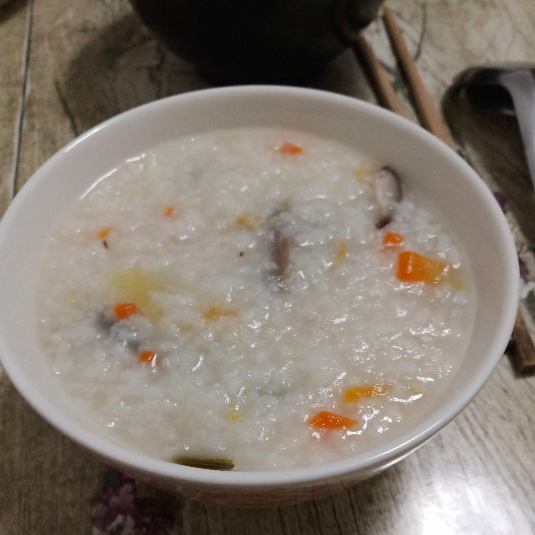 蔬菜鸡丝粥