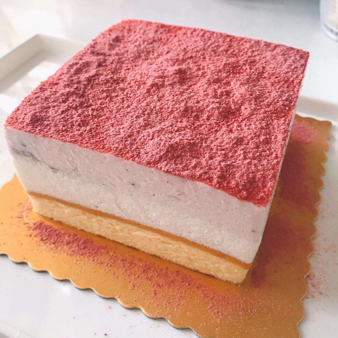 玫瑰双层芝士蛋糕