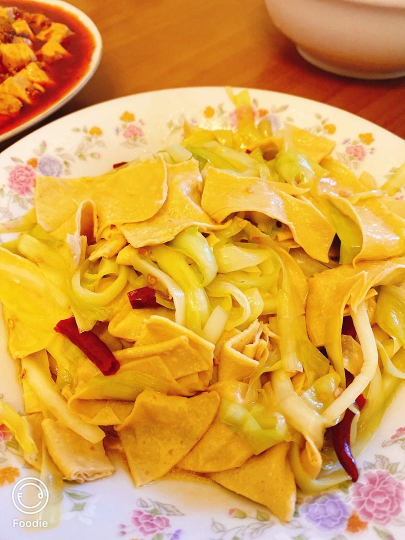 韭黄豆腐皮