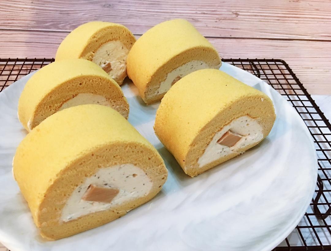 菲姐私厨做的伯爵红茶奶冻蛋糕卷