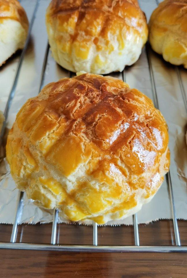 光阴梦田做的香酥柔软的港式菠萝包