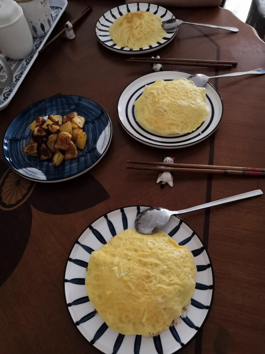 手把手教你做—日式流心蛋包饭（详细视频教程）