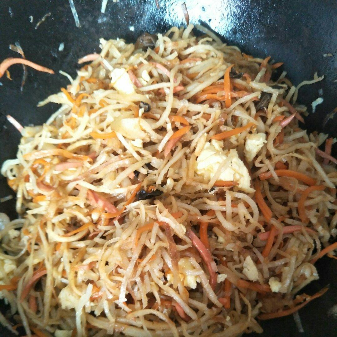 素炒饼丝
