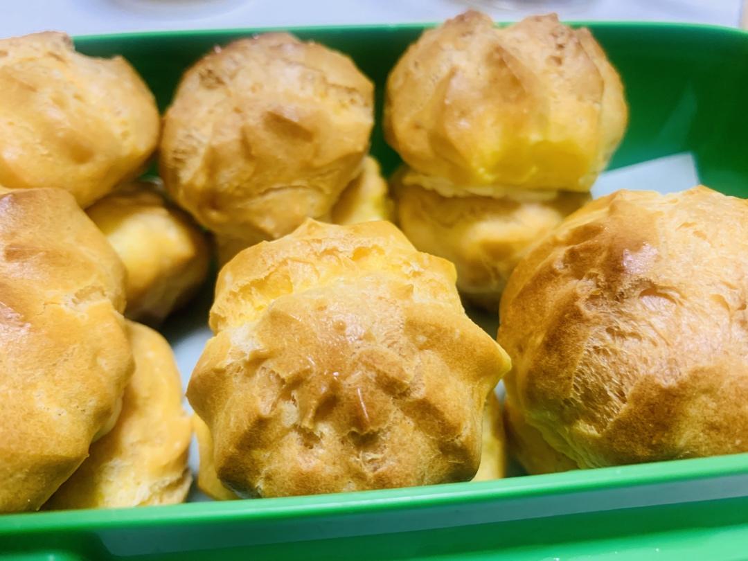 简单易成功的奶油小泡芙做法