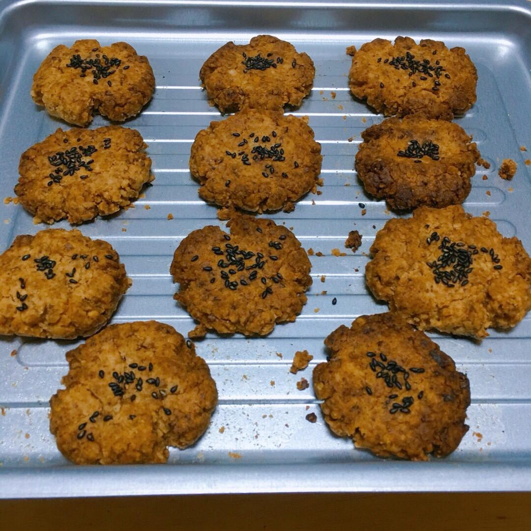 蛋黄派mi蓝做的核桃酥古早味