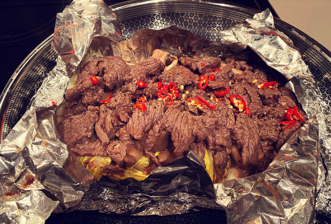 平底锅锡纸牛肉（超快手）