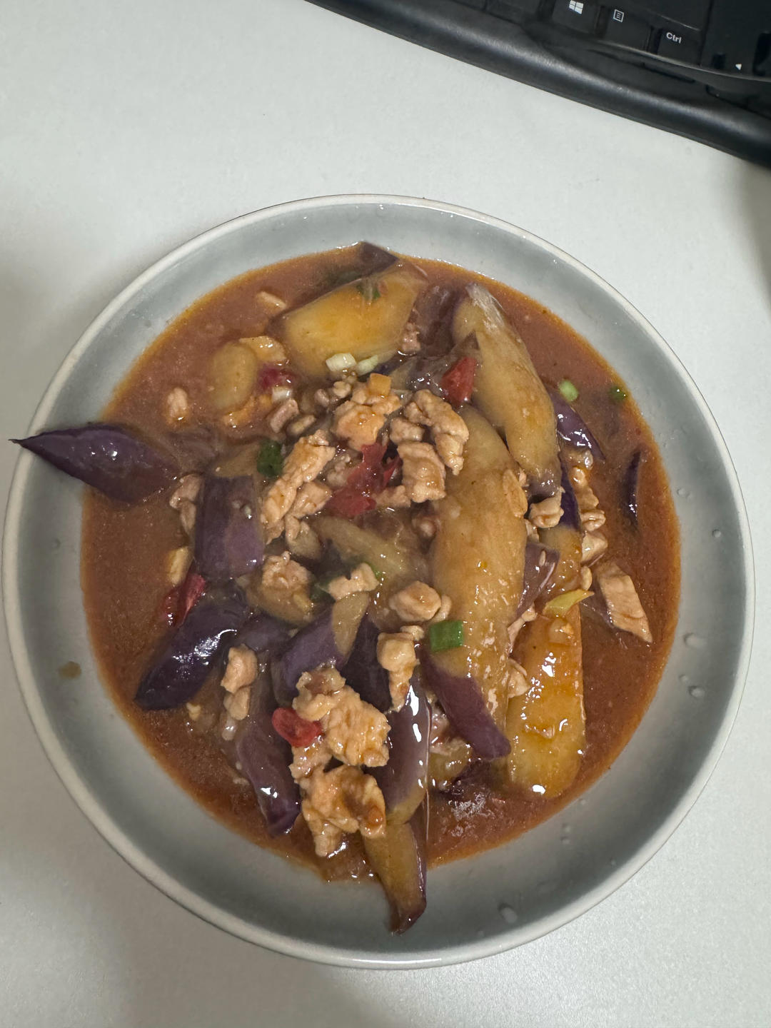 红烧肉沫茄子