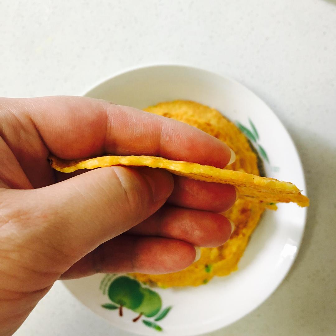 胡萝卜鸡肉薄饼