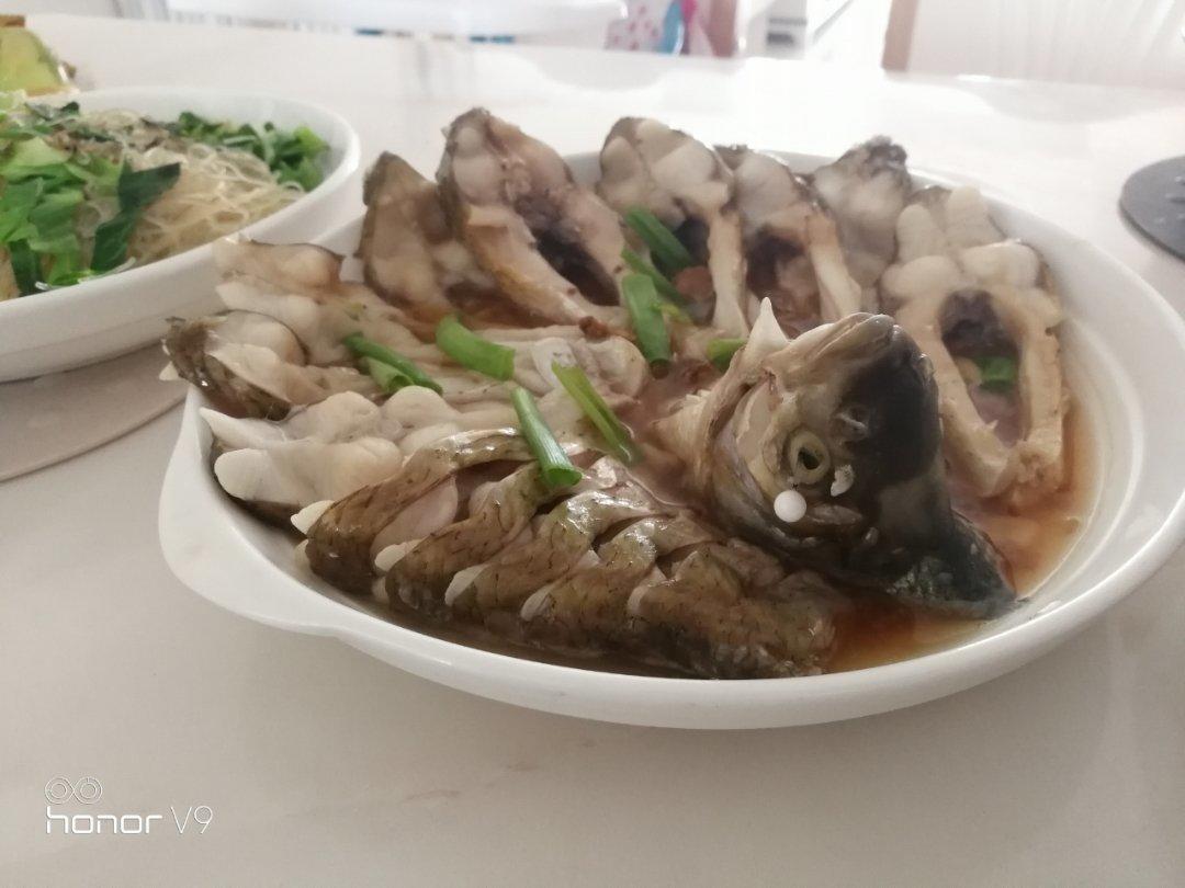 孔雀开屏（清蒸扁鱼）