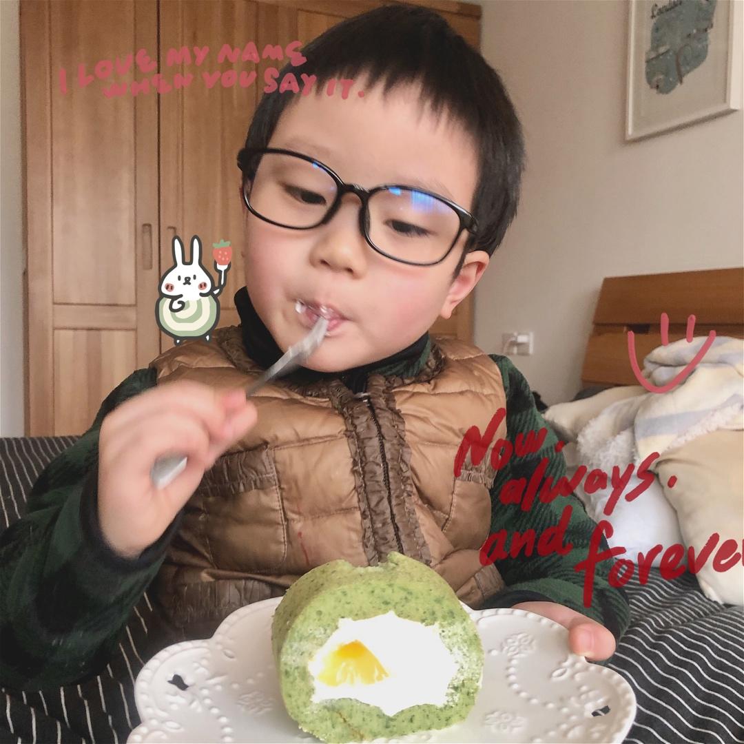 菠菜蛋糕卷（艾叶蛋糕卷)