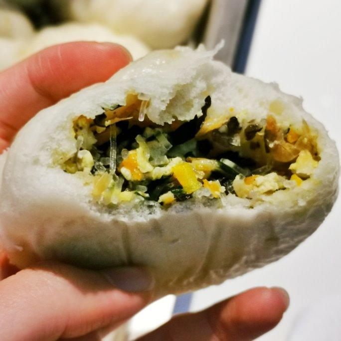 胡萝卜木耳鸡蛋素包子