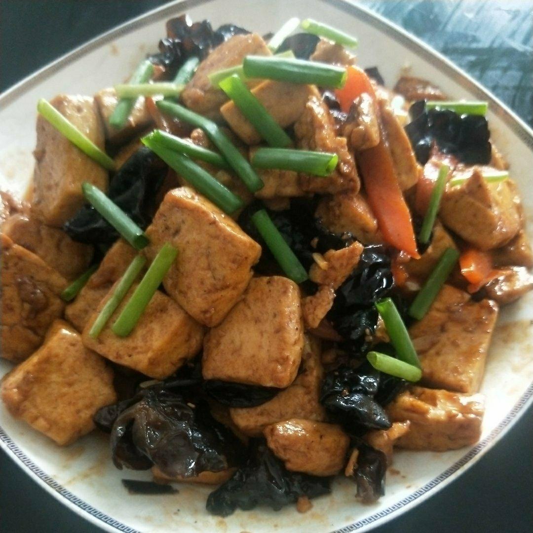 鱼香煎豆腐