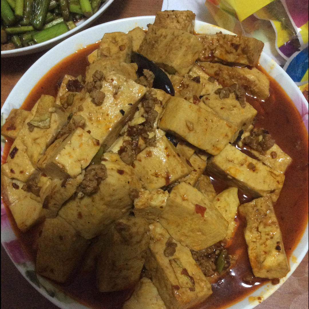 家常红烧肉末豆腐