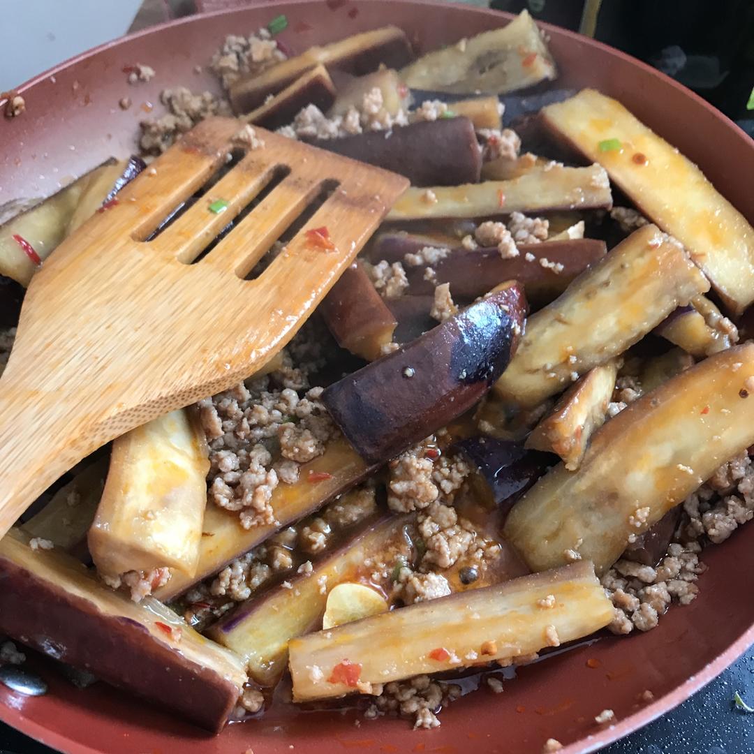 红烧肉沫茄子
