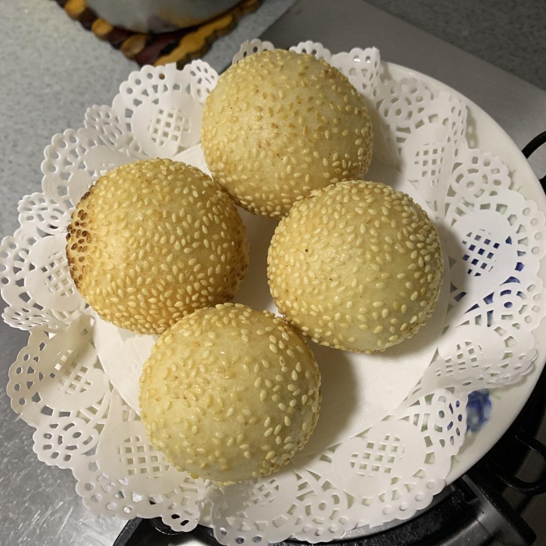 空心芝麻球简易做法