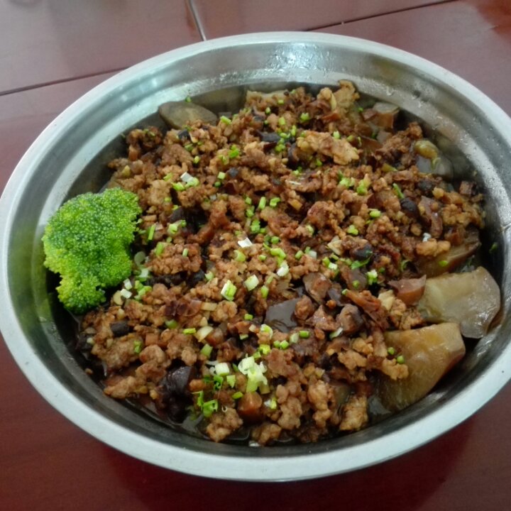 肉末香菇茄子煲