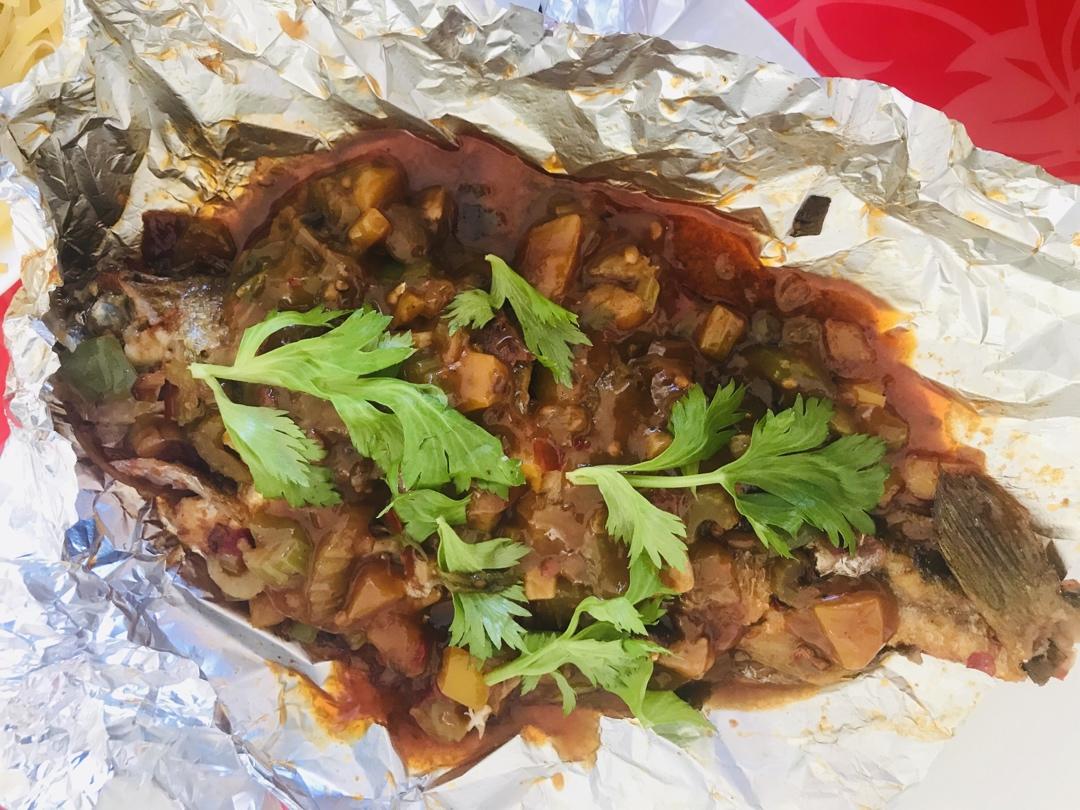 锡纸鲈鱼（家常版）
