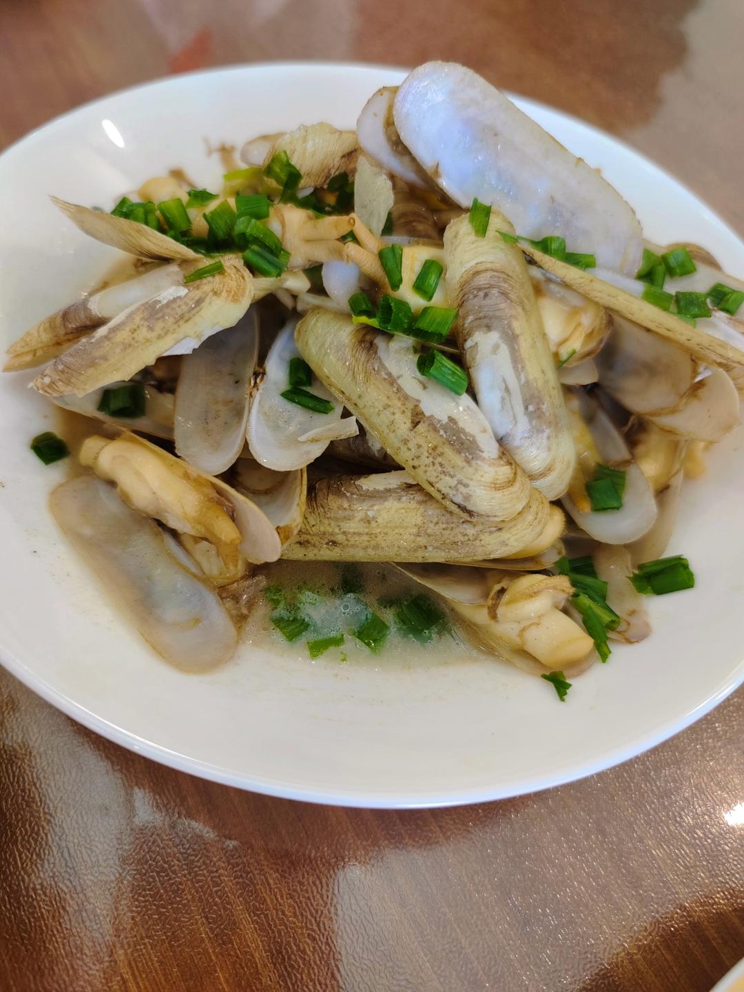 葱爆蛏子