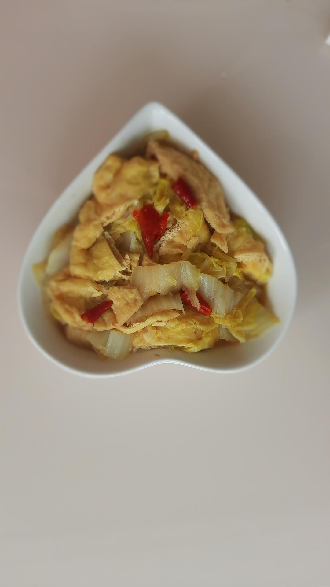 大白菜炒油豆腐🍵