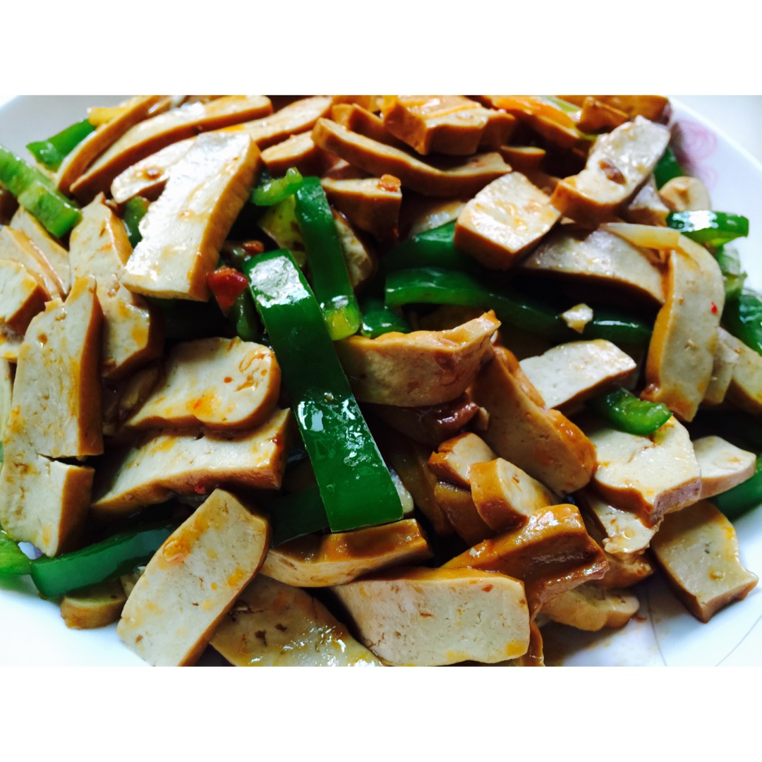青椒豆腐干