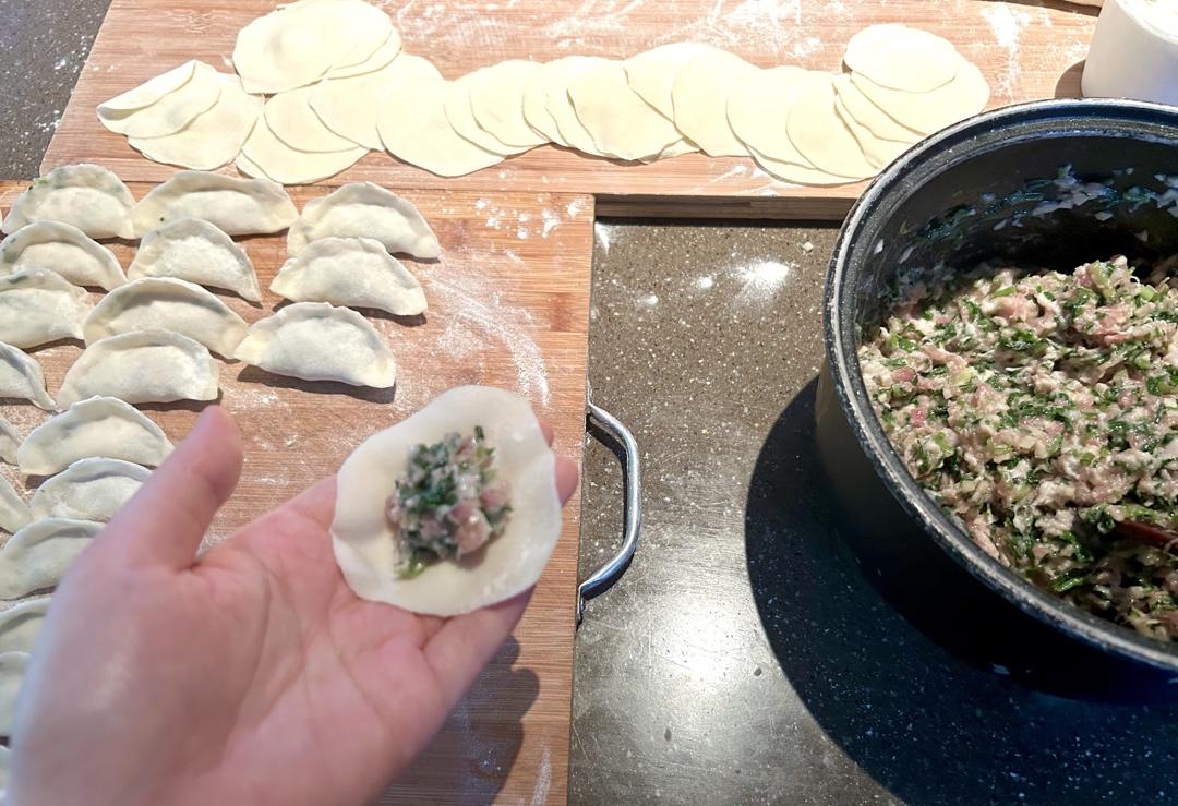 马兰头鲜肉饺🥟吃一口就停不下来网红水饺👩🏻‍🍳
