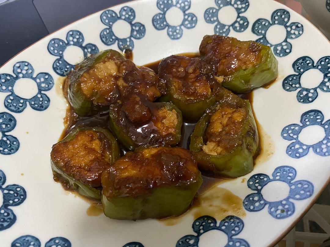 销魂青椒酿肉【超级下饭】