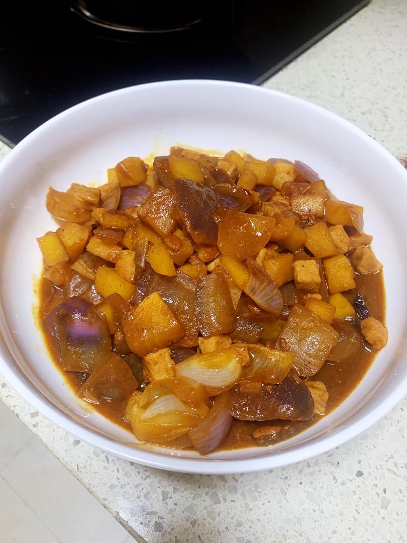 土豆洋葱打卤面