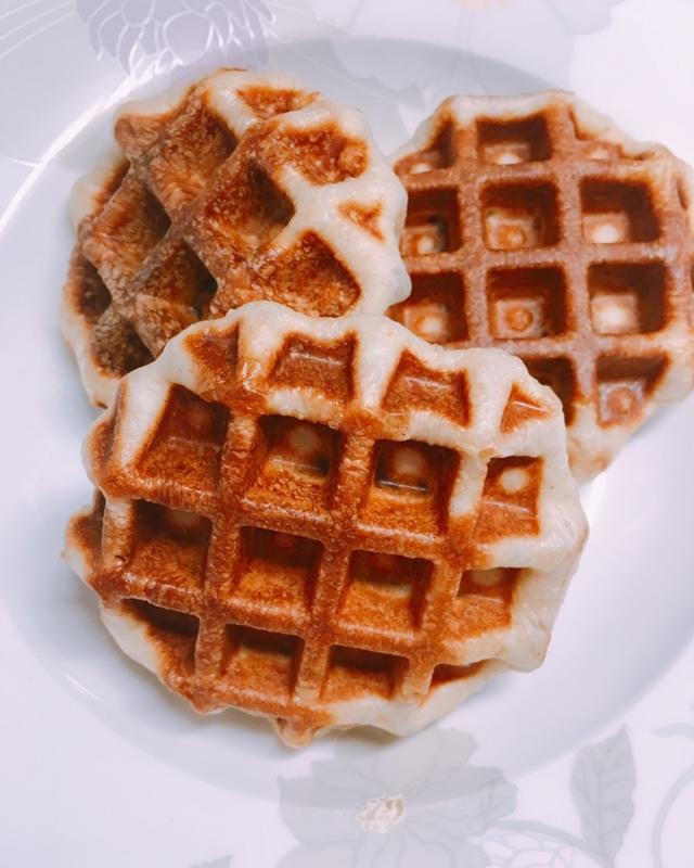 【华夫饼】没烤箱也能做的快手面包
