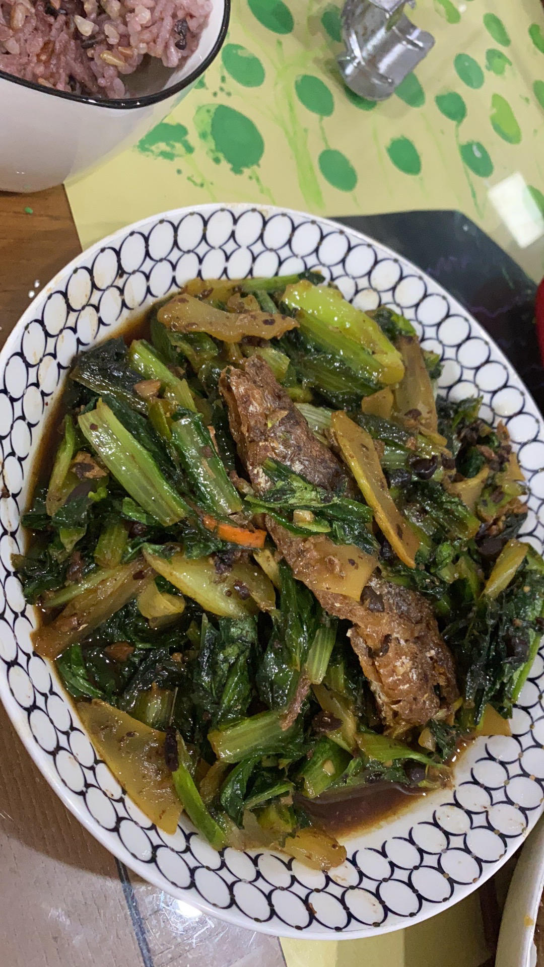 豆豉鲮鱼油麦菜