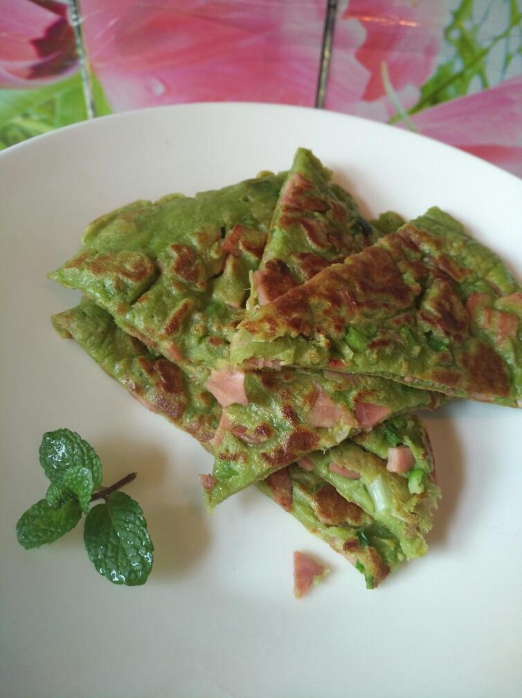 麦苗粉煎饼的做法